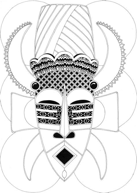 african queen coloring pages pin  die cut images