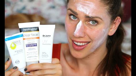 6 best sunscreens for acne prone skin that wont cause breakouts cassandra bankson youtube