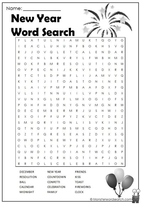 years word search printable word search printable