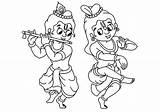 Pages Krishna Coloring Getcolorings Printable sketch template