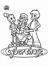 Coloring Cyberchase 4kids sketch template
