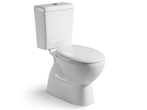 posh solus square close coupled toilet suite  trap  soft close quick release seat white