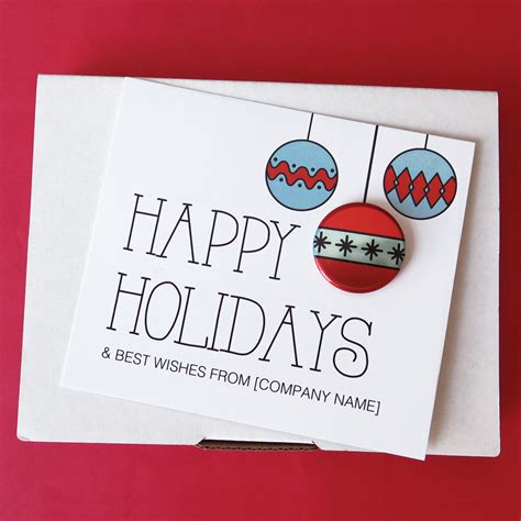 business holiday cards busy beaver button