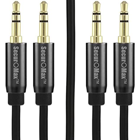 aux cable  pack shielded cord ftm mm male  male audio cables  carauto stereos