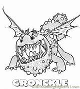 Coloring Dragon Train Gronckle Pages Printable Color Toothless Dragons Printables Cartoons Kids sketch template