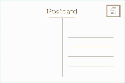 printable postcard templates