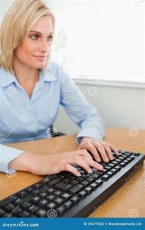 typing woman   screen stock image image  secretary people