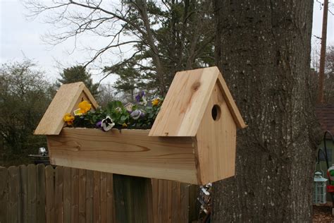cedar double bird house planter  steps  pictures instructables