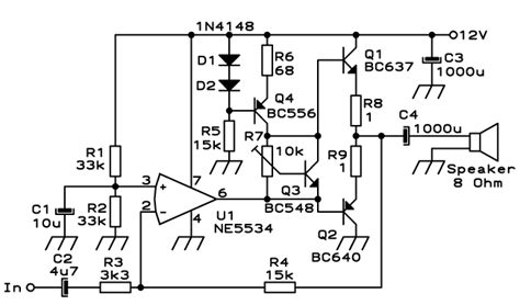 small audio amplifiers  lm  ne circuit projects audio amplifiers electronics