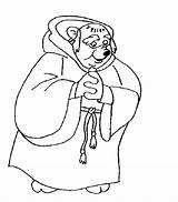 Hood Tuck Friar sketch template