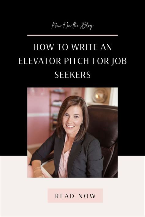 write  elevator pitch  job seekers job seeker job