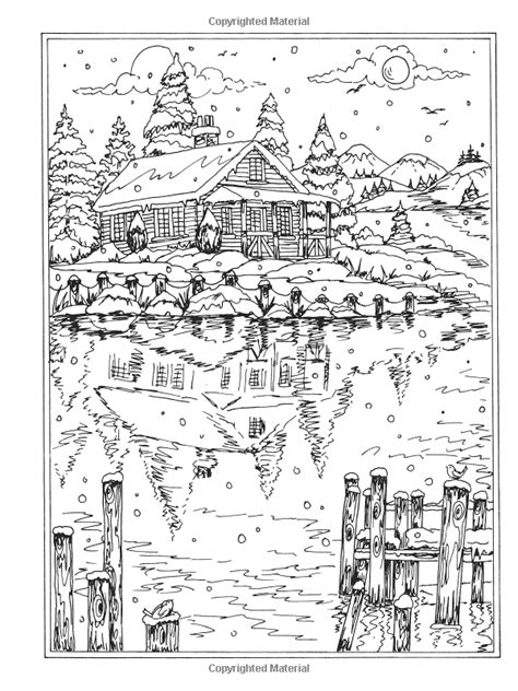 amazoncom creative haven winter wonderland coloring book adult