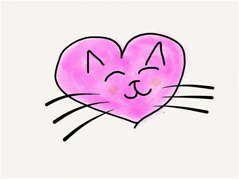 Notso Kitty Valentines Day Cat Cat Drawing Cat Art
