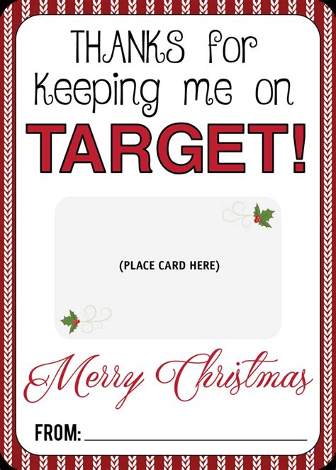 target gift card holder printable gift card holder teacher etsy