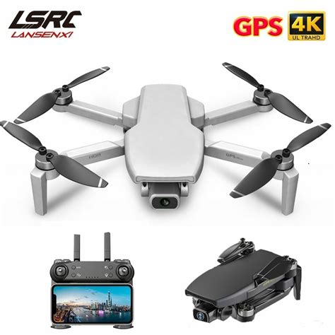 lsrc mini drone gps   hd  wifi brushless motor fpv dron flying  minutes distance