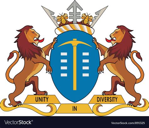 gauteng province  royalty  vector image