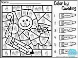 Color Code Kindergarten Worksheets August Pages Coloring Teacherspayteachers September Math Choose Board Preview Subject sketch template