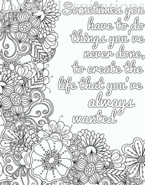 inspirational quotes coloring pages  adults  quotes