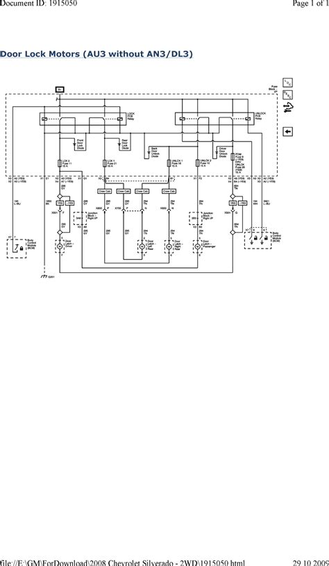 power door lock wiring diagram
