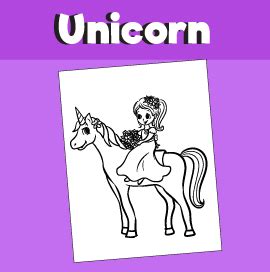 unicorn coloring page  minutes  quality time