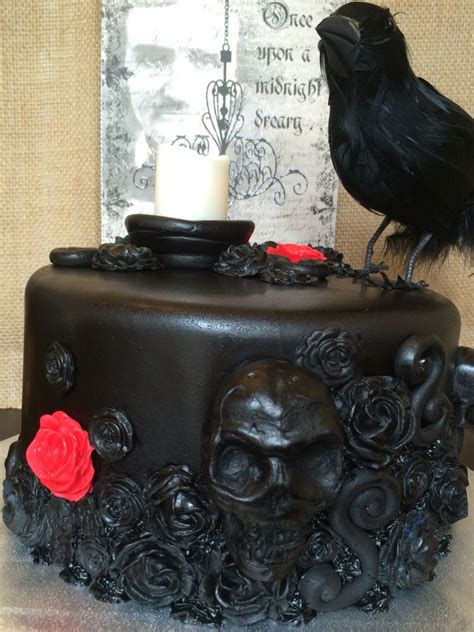 edgar allan poe birthday cake cakezc