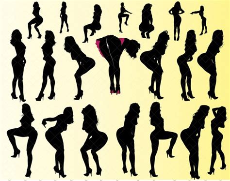 Sexy Women Bundle Silhouette Svg Sex Silhouette Sexy Girl Etsy