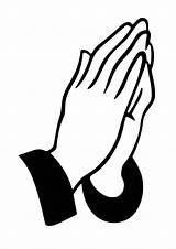 Hands Praying Coloring Pages Clipart Imagixs sketch template