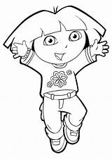 Dora Coloring Pages Explorer Print Printable Sheets Colouring Kids Color للتلوين صور Friends دورا Isa Jumping Diego Paw Patrol sketch template