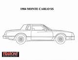 Carlo Monte Coloring Pages Chevrolet Chevy Lowrider Nova Cars Drawings 1970 Ss Drawing Car 1984 Muscle Template Choose Board Sketch sketch template