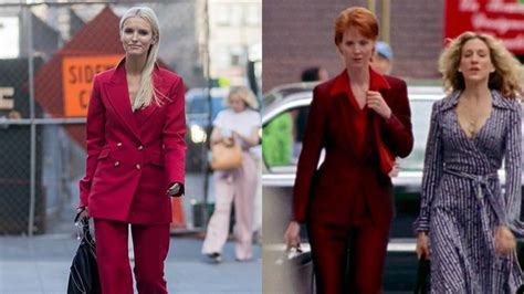 Street Style Stars Dressing Like Miranda From Sex And The City Elle