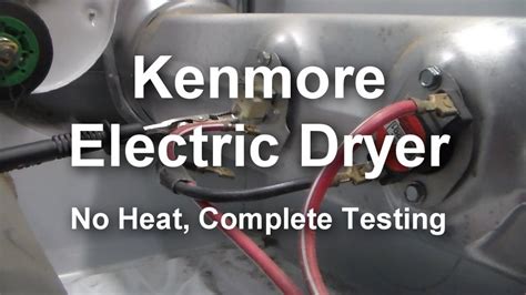 kenmore electric dryer  heating   test    test youtube