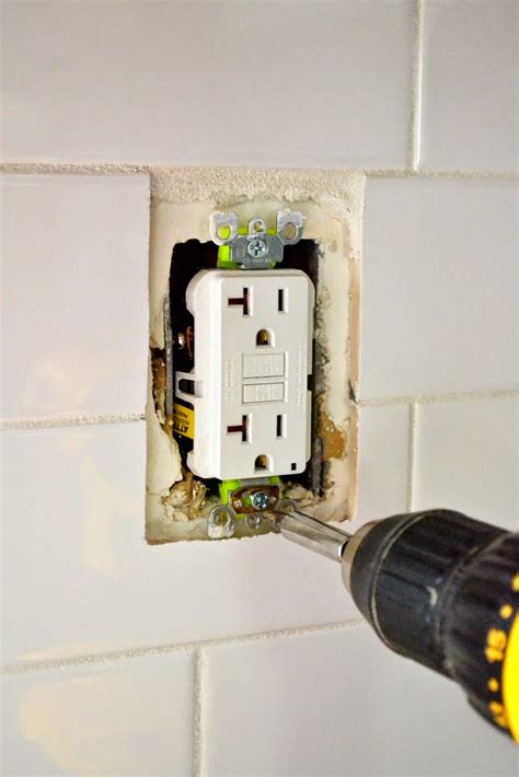 extend  outlet  tiling  fix  loose outlet