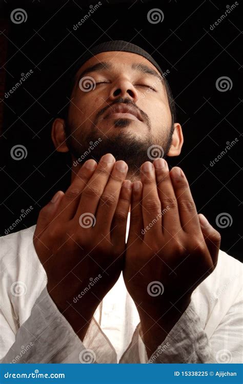 muslim prayer stock image image  islam indian ethnicity