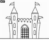 Zamek Kolorowanka sketch template