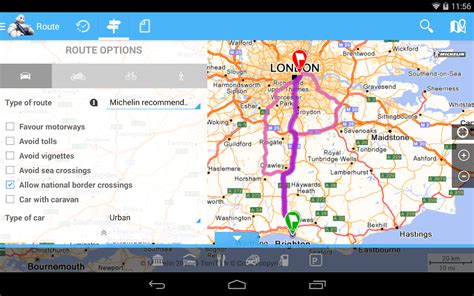 viamichelin route plannermaps android apps  google play