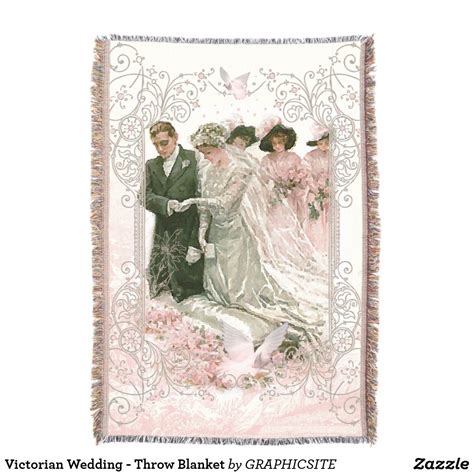victorian wedding throw blanket zazzlecom wedding throw