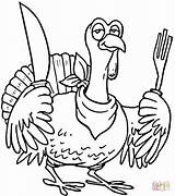 Coloring Thanksgiving Pages Dinner Ready Color Supercoloring Printable sketch template
