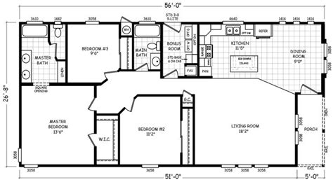 starion double wide hud manufactured home mobile home doublewide mobile home floor plans