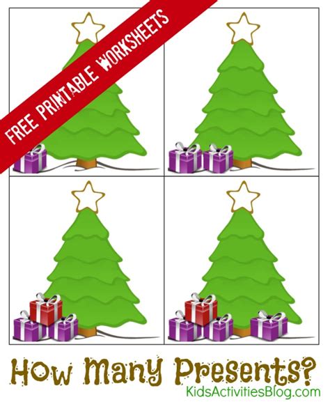learning  count  printable christmas math worksheets kids