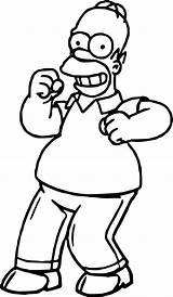 Simpsons Homer Hulk Ingrahamrobotics Clipartmag sketch template