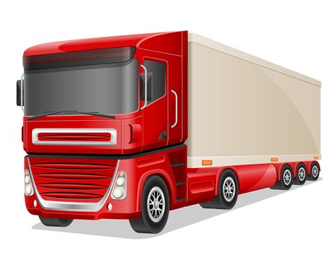 big red truck vector illustration  vector art  vecteezy