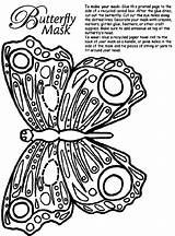 Butterfly Mask Coloring Pages Print Activity Sheets Printable Book Crayola Cut Cereal Kids Masks Colouring Color Adult Butterflies Printed Box sketch template