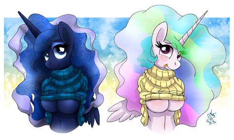 Mlp Fim Smexy Princess Luna And Celestia Sisters By Joakaha On Deviantart