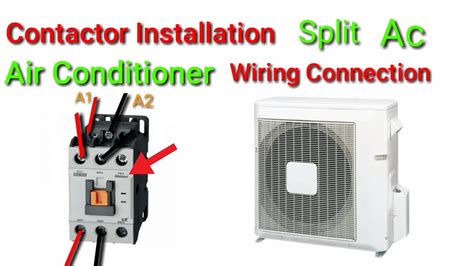 contactor installation split ac   pole contactor  air conditioner wiring hvac urdu