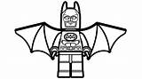 Lego Coloring Batman Pages Kids Wings sketch template