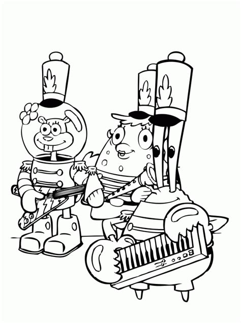 coloring pages spongebob  friends warehouse  ideas