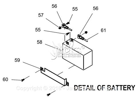 generac  gpe parts diagram  battery detail