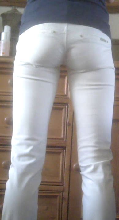gf in white tight jeans