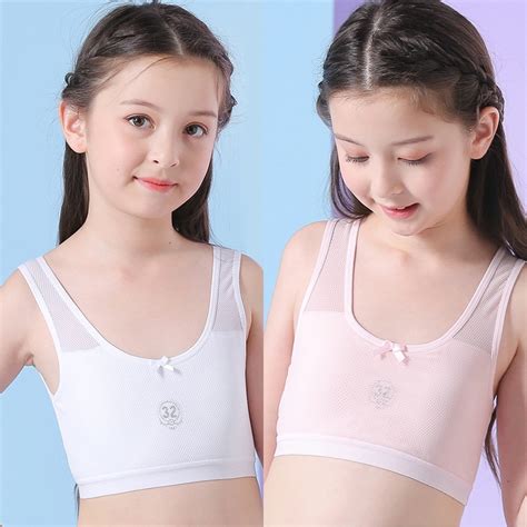 cotton soft teenage girls underwear bras sports puberty