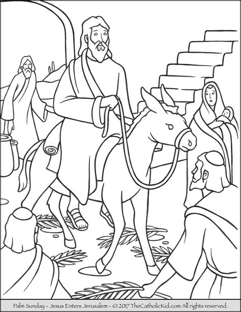printable children  palm sunday coloring pages jesyscioblin